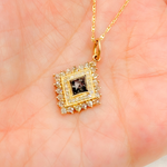 Load image into Gallery viewer, 14K Solid Gold Charm Mix Shape Pendants with Diamonds. KG82
