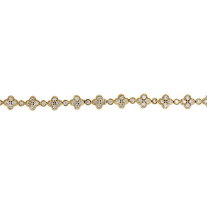 BFN61010. 14K Solid Gold Diamond Bracelet