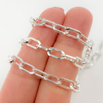 Load image into Gallery viewer, V137SS. Sterling Silver Flat Paperclip Chain
