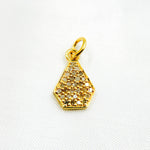 Load image into Gallery viewer, DC1015. Diamond Sterling Silver Pear Shape Charm

