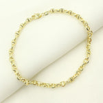 Load image into Gallery viewer, 14K53Bracelet 14K Solid Yellow Gold Diamond Cut Marina Style Link Bracelet
