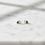 Load image into Gallery viewer, ER426237. 14k Solid Gold Diamond and Gemstone Fancy Stud Earrings