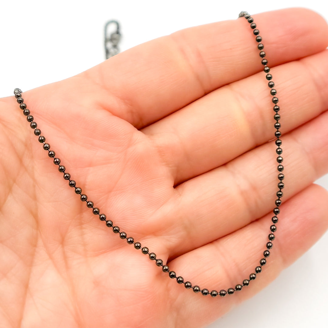 Buy Now Rhodium Bead Necklace