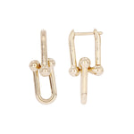 Load image into Gallery viewer, EFZ54160. 14k Solid Gold Dangle Earrings