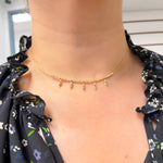 Load image into Gallery viewer, 14K Solid Gold Fancy Choker Necklace
