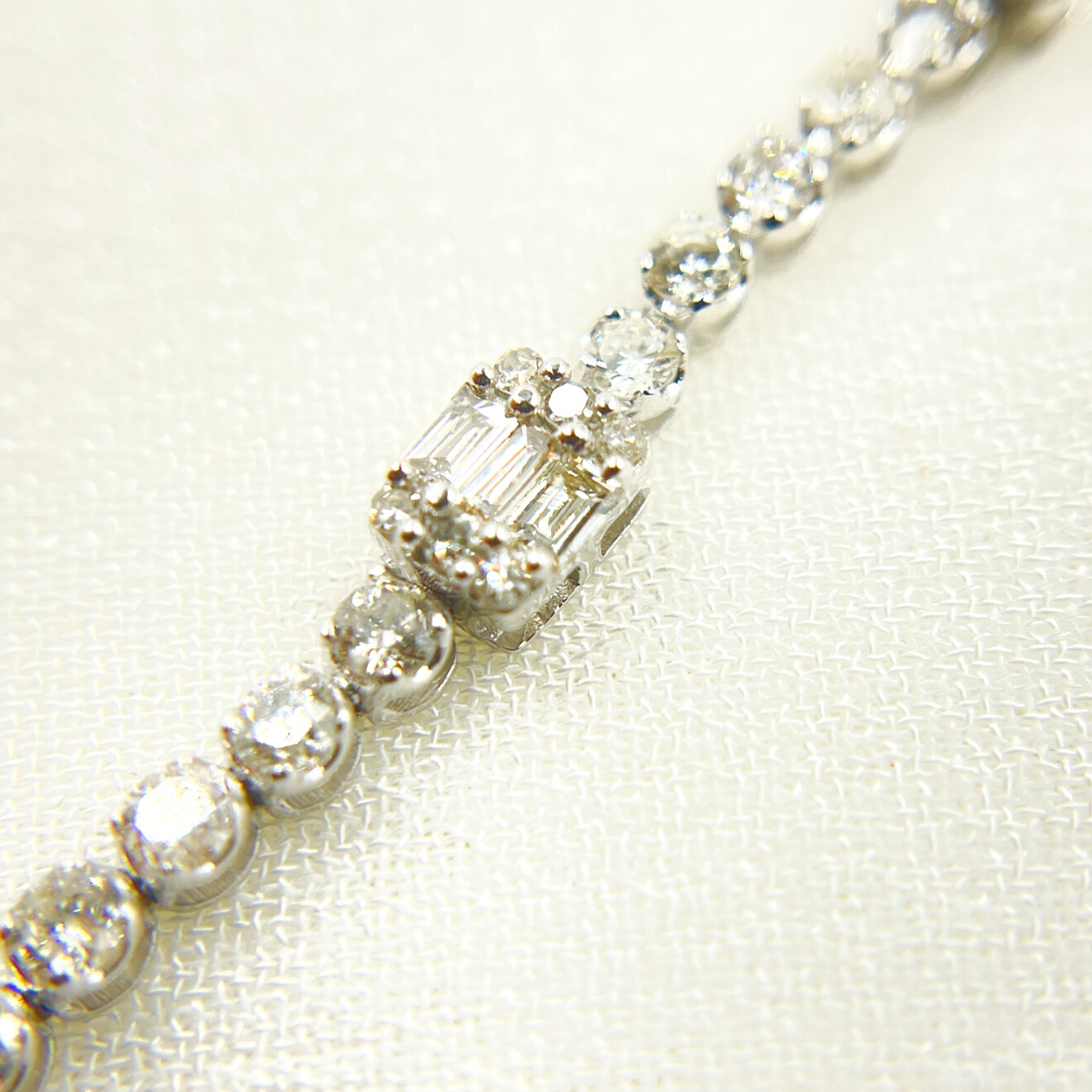 14k Solid Gold Diamond Bracelet. TJ0016