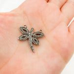 Load image into Gallery viewer, DC422. Diamond Silver Butterfly Connector
