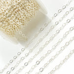 Load image into Gallery viewer, 2207FSS. Sterling Silver Flat Cable Chain
