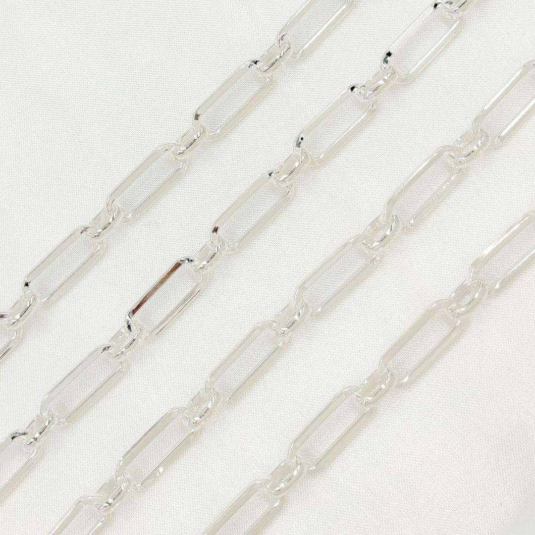 Shop Now 925 Sterling Silver Flat Paperclip Chain