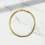 Load image into Gallery viewer, 330CCTDBRA8BR. 14K Solid Gold Flat Snake Bracelet
