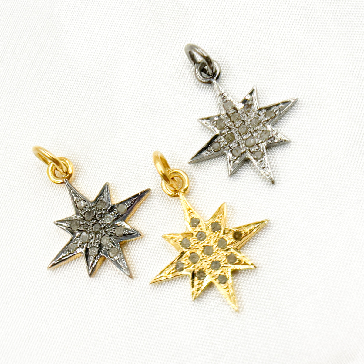 Diamond Sterling Silver Star Pendant