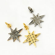 Diamond Sterling Silver Star Pendant