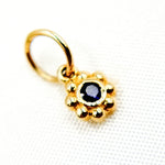 Load image into Gallery viewer, GDP429. 14K Solid Gold Diamond Flower Charm

