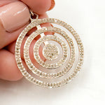 Load image into Gallery viewer, DP269. Diamond Sterling Silver Round Pendant
