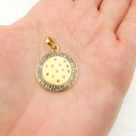 Load image into Gallery viewer, DP599. Diamond Sterling Silver Round Pendant
