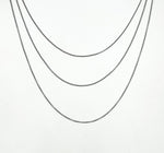 Load image into Gallery viewer, Black Rhodium 925 Sterling Silver  Cable Chain. V213OX
