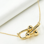 Load image into Gallery viewer, 14K Solid Gold Knot Necklace. NFZ71461
