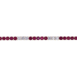 Load image into Gallery viewer, CB97388-3.5. 14k Solid Gold Diamond and Gemstone Tennis Bracelet