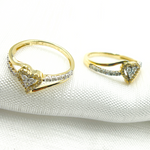 Load image into Gallery viewer, 14K Solid Gold Diamond Heart Ring. RPB23608
