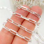 Load image into Gallery viewer, X26SS. Sterling Silver Diamond Cut Paperclip Chain
