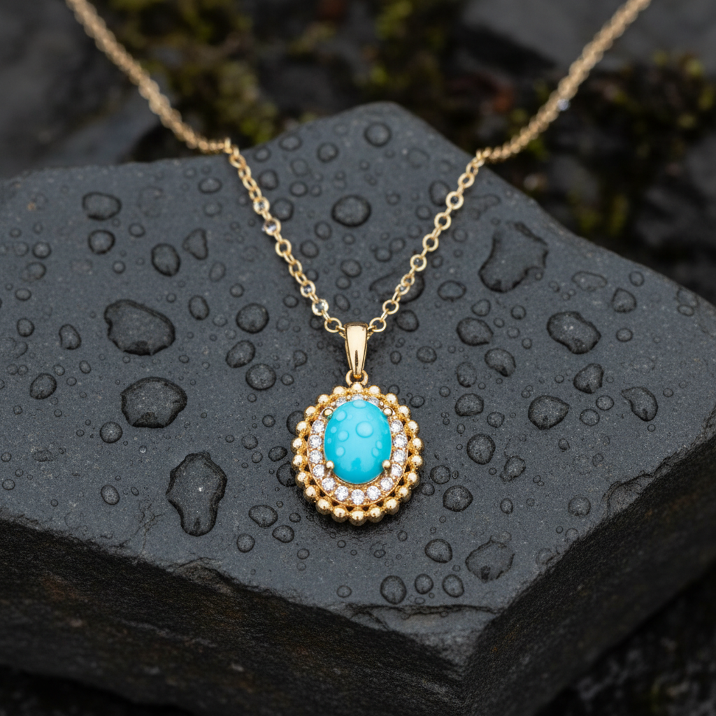 CP96735TQ8X6. 18K Solid Gold Diamond Pendant
