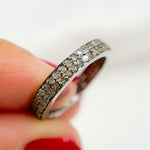 Load image into Gallery viewer, DE014. Diamond Black Rhodium Sterling Silver Ring
