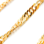 Load image into Gallery viewer, V319GF. 14K Gold Filled Twisted Singapore Unfinished Chain