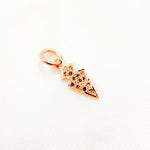 Load image into Gallery viewer, DC357. Diamond Silver Mini Arrow Head Charm
