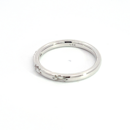 14K Solid Gold Diamond Baguette Ring.