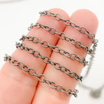Load image into Gallery viewer, 2510TWOX. Oxidized Sterling Silver Twisted Cable Link Chain
