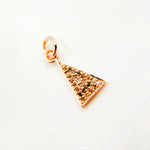 Load image into Gallery viewer, DC932. Diamond Sterling Silver Triangle Charm
