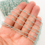 Load image into Gallery viewer, APE5. Apatite Sterling Silver Wire Chain
