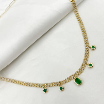 14K Solid Gold Diamond Fancy Necklace