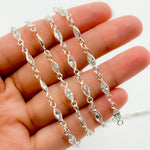 Load image into Gallery viewer, CZ65. Cubic Zirconia Marquise Shape Connected Chain
