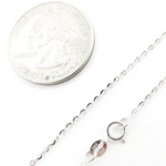Load image into Gallery viewer, 14K Solid White Gold Cable Necklace. 034R08BFL4LQ24WG
