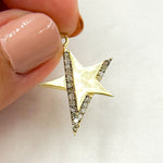 Load image into Gallery viewer, DP724. Diamond Sterling Silver Star Pendant
