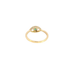 Load image into Gallery viewer, 14k Solid Gold Diamond and Emerald Eye Ring. CR96334EM3
