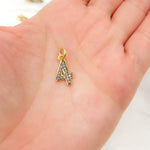 Load image into Gallery viewer, DC189. Diamond Sterling Silver Number &quot;4&quot; Charm
