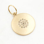 Load image into Gallery viewer, GDP111. 14K Solid Gold Diamond Round Charm
