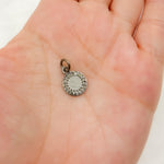 Load image into Gallery viewer, DC095. Diamond Sterling Silver Round Charm
