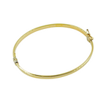 Load image into Gallery viewer, Bangle23. 14K Solid Gold Flat Bangle