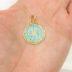 Load image into Gallery viewer, DP617A. Diamond Sterling Silver Round Scorpio Zodiac Enamel Pendant
