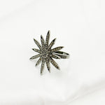 Load image into Gallery viewer, DR023. Diamond Sterling Silver Star Ring
