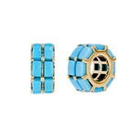 Load image into Gallery viewer, CMZ00140. 14K Solid Gold Baguette Shape Natural Gemstone Slider