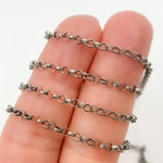 Load image into Gallery viewer, 977OX. Oxidized Sterling Silver Rolo Chain
