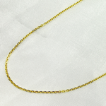 Load image into Gallery viewer, 040R01T5. 14K Solid Gold Diamond Cut Cable Chain
