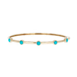 Load image into Gallery viewer, BNZ68414. 14K Solid Yellow Gold and Gemstone Bangle