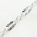 Load image into Gallery viewer, 163SBSFSS. Sterling Silver Diamond Cut Marina Link Chain
