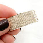 Load image into Gallery viewer, DC975. Diamond Sterling Silver Rectangle Connector
