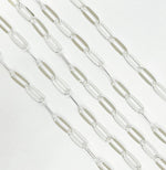 Load image into Gallery viewer, 925 Sterling Silver Flat Paperclip Oval Link Chain. Y58S06SS
